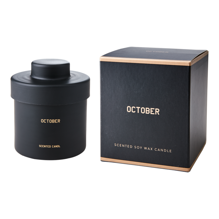 CALENDAR Doftljus Hazelnut & honey, Svart